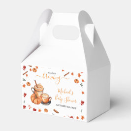 Ein Baby brütet Pumpkin Gewürz-Kaffee-Babydusche Geschenkschachtel