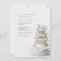 Ein Baby brütet Tea Party Baby Dusche