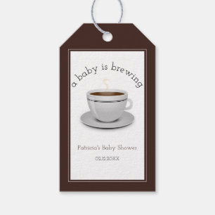 Ein Baby brütet Tea Party Babydusche Geschenkanhänger