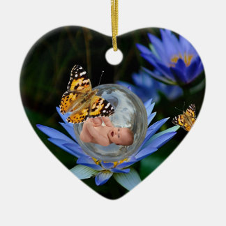 Ein Baby-Bundle voller Freude Weihnachten Keramik Ornament