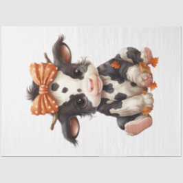 Ein Baby Cow Halloween Serie Design 4 Seidenpapier