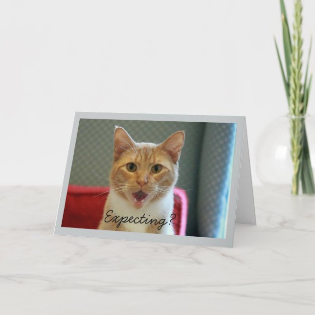 Ein Baby erwarten Karte (Vorderseite)