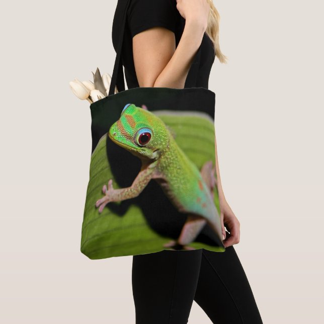 Ein Baby-GrünGecko (Von Nahem)