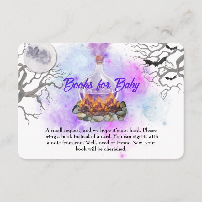 Ein Baby ist am Brechen - Bücher für Babykarten Begleitkarte (Vorderseite)