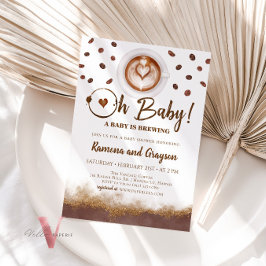 Ein Baby ist Brechen, Coffee Baby Dusche Einladung