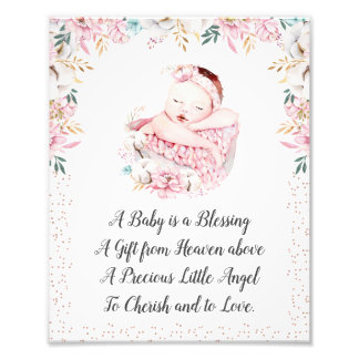 Ein Baby ist ein Segen Fotodruck