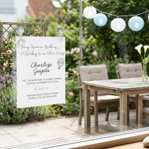 Ein Baby ist unterwegs Baby Shower Einladung