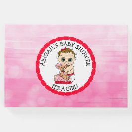 Ein Baby Mädchen und ihre Teddy Bear Baby Dusche Gästebuch