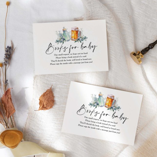 Ein Baby wird Babyduschenbücher für das Baby zuber Begleitkarte (Von Creator hochgeladen)