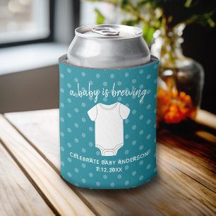 Ein Baby wird brauen - Paare Dusche Gefallen Blue Dosenkühler