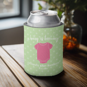 Ein Baby wird brauen - Paare Dusche Gefallen Pink Dosenkühler