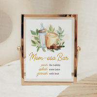Ein Baby wird Coffee Baby Dusche Mama Osa Bar