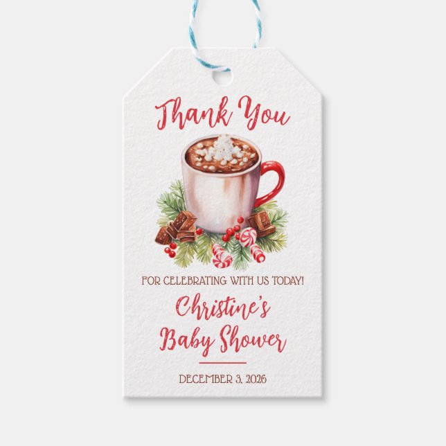 Ein Baby wird gebraut, Holiday Hot Cocoa Baby Dusc Geschenkanhänger (Vorderseite)