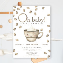 Ein Baby wird Kawaii Kaffee Babydusche zubereiten