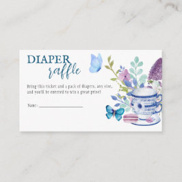 Ein Baby wird Windeln-Raffle-Babydusche zubereiten Begleitkarte