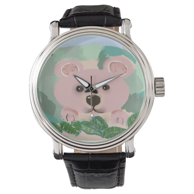 Ein Babybär Armbanduhr (Vorderseite)