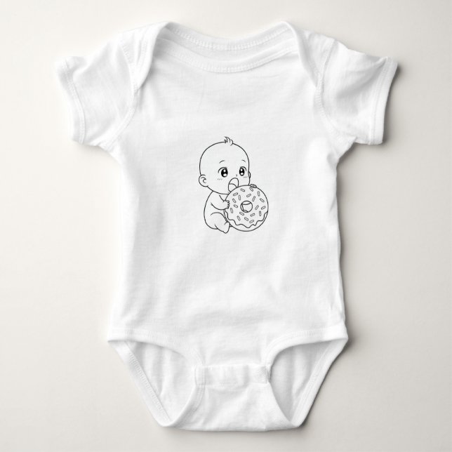 ein Babydesign für Babyausstattung Baby Strampler (Vorderseite)
