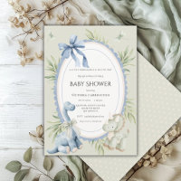 Ein Babysauraus ist auf dem Weg Sage Green Baby