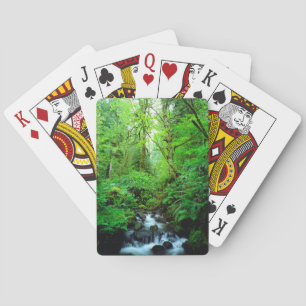Ein Bach in einem Urwald Spielkarten