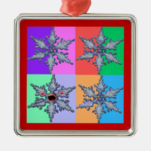 Ein Bad Snowflake Ornament Aus Metall