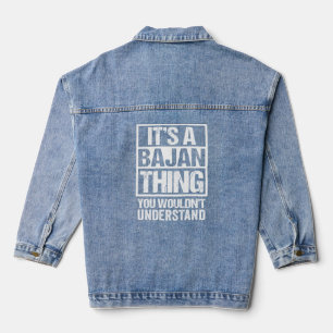 Ein bajanisches Ding, das man Barbados-Bar Jeansjacke