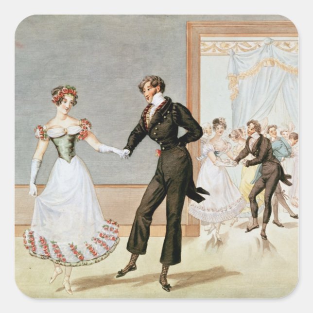 Ein Ball Quadratischer Aufkleber (Vorderseite)