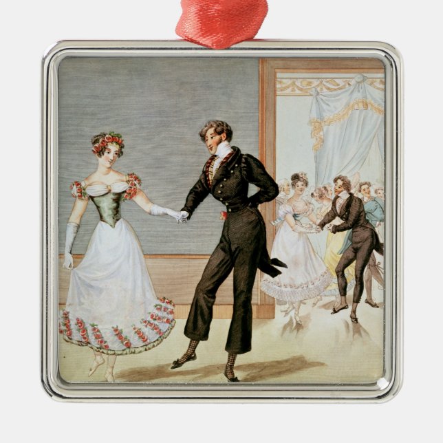 Ein Ball Silbernes Ornament (Vorne)