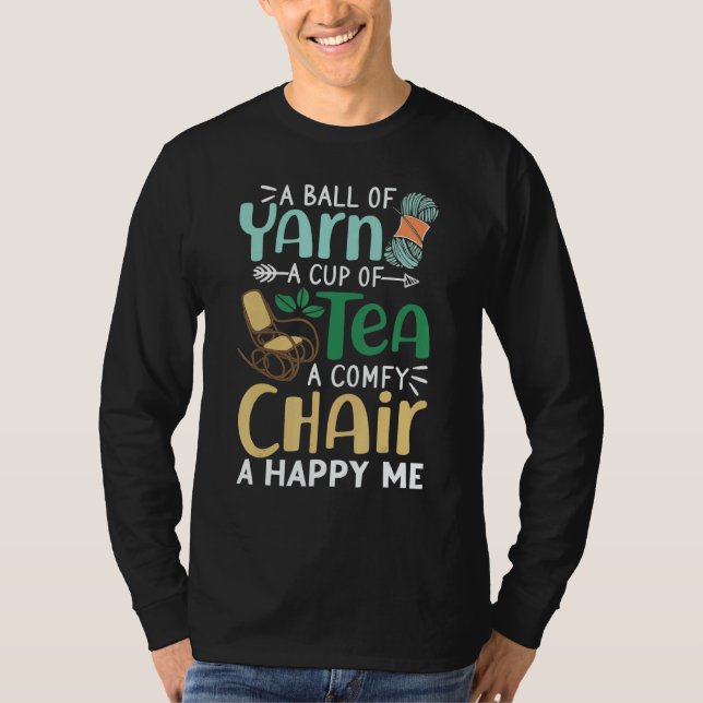 Ein Ball Yarn eine Tasse Tee Ein komischer Stuhl e (Vorderseite)