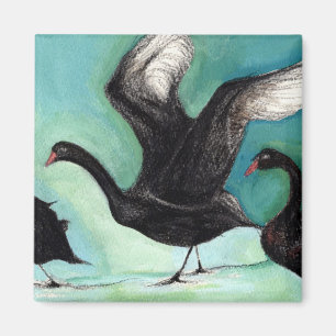 Ein Ballett schwarzer Schwäne 2013 Magnet