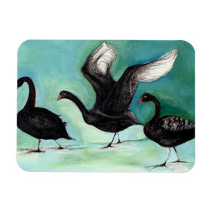 Ein Ballett schwarzer Schwäne 2013 Magnet
