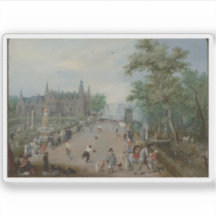 Ein Ballspiel vor einem Country Palace