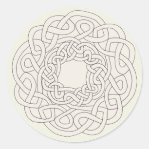 ein Bandknoten Runder Aufkleber