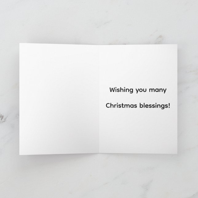 Ein Bär-iger Weihnachtsgruß Karte (Innenseite)