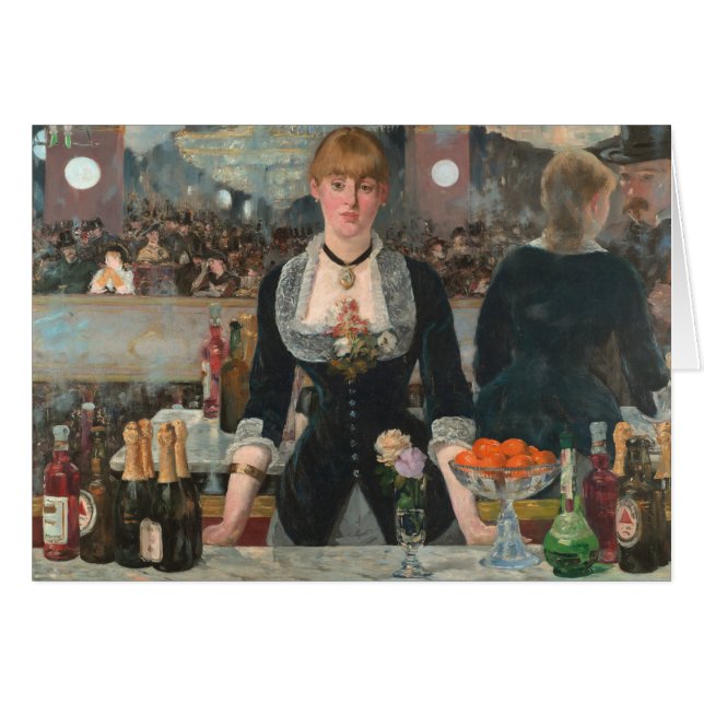 Ein Bar in den Folies-Bergère Edouard Manet (Vorderseite (Horizontal))