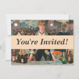 Ein Bar in den Folies-Bergère Edouard Manet Einladung