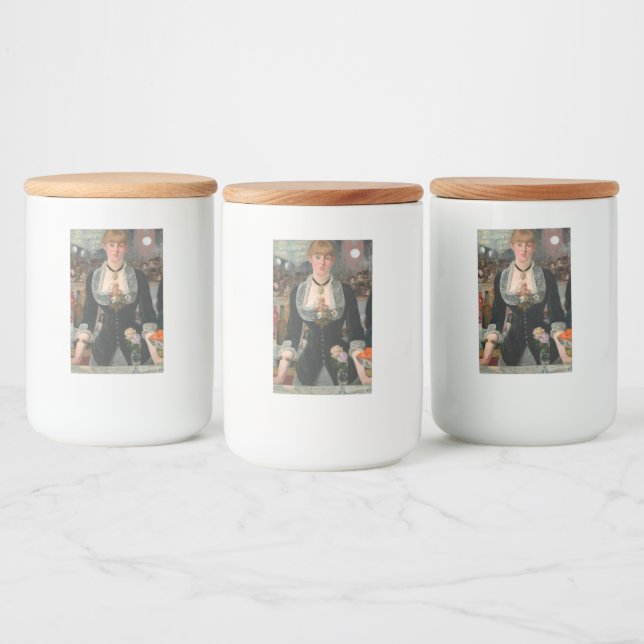 Ein Bar in den Folies-Bergère Edouard Manet Lebensmitteletikett (Flaschen)