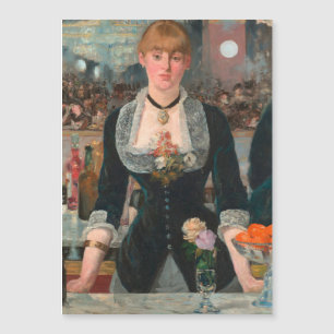 Ein Bar in den Folies-Bergère Edouard Manet Magnetkarte