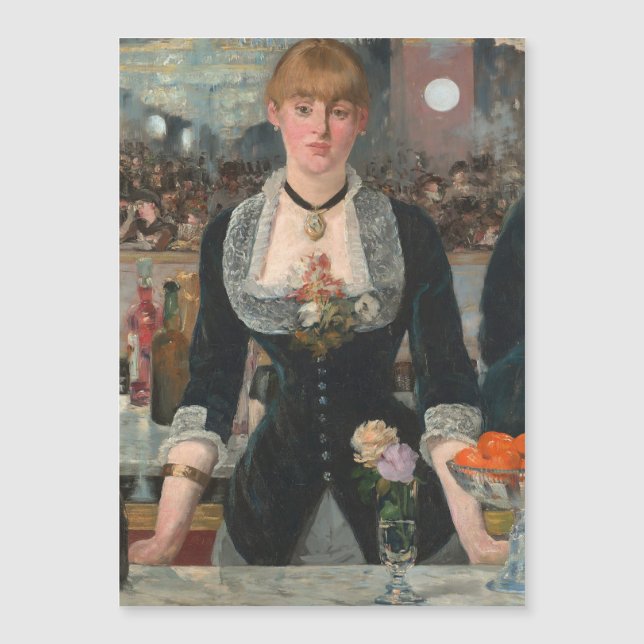 Ein Bar in den Folies-Bergère Edouard Manet Magnetkarte (Vorderseite)