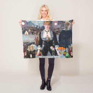 Ein Bar in den Folies-Bergere, Manet Fleecedecke