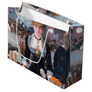 Ein Bar in den Folies-Bergere, Manet Große Geschen Geschenktüte