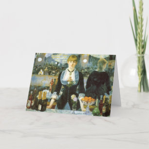 Ein Bar in den Folies Bergere von Edouard Manet Karte