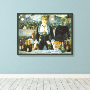 Ein Bar in den Folies Bergere von Edouard Manet Leinwanddruck