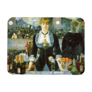 Ein Bar in den Folies Bergere von Edouard Manet Magnet
