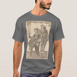 Ein Barber, der das Ohr eines Courtesan in den 180 T-Shirt