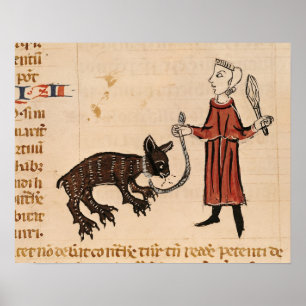 Ein Bärenhalter aus dem "Decrets de Gratien" Poster