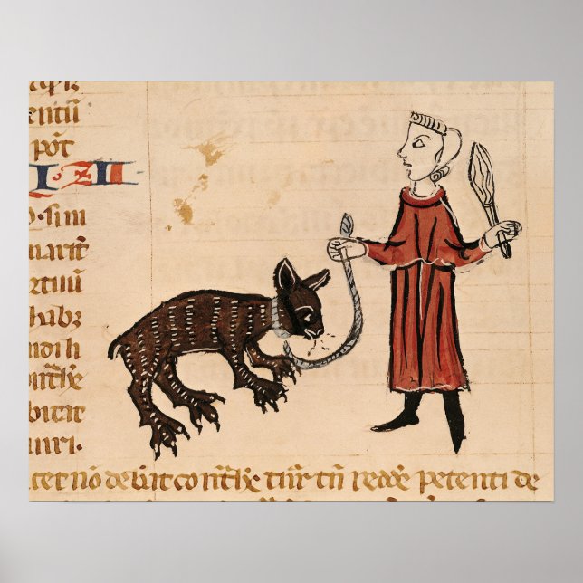 Ein Bärenhalter aus dem "Decrets de Gratien" Poster (Vorne)