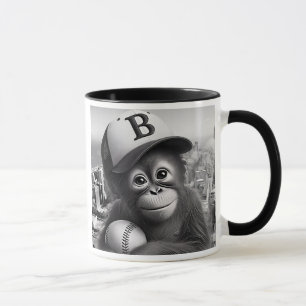 Ein Baseball-Affe. Tasse