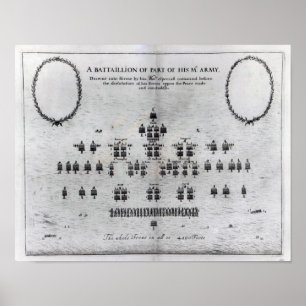 Ein Bataillon des Teils der Armee der Seine Poster