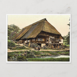 Ein Bauernhaus, Schwarzwald, Baden, Deutschland Postkarte