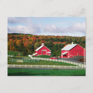 Ein Bauernhof in Vermont bei Peacham. VERÖFFENTLIC Postkarte